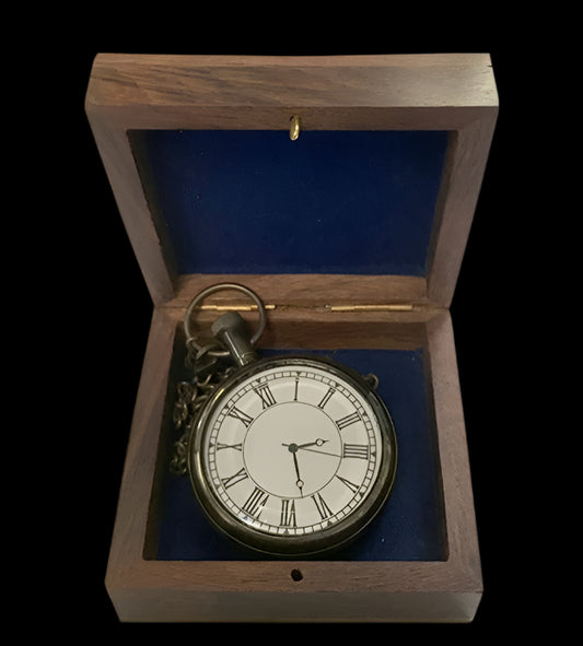 #2 Pocket Watch W/ Chain & Box