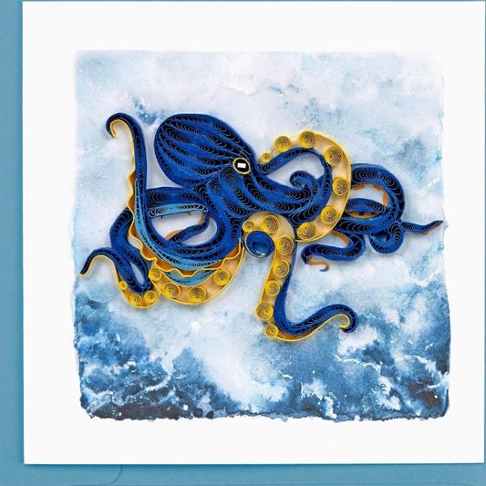 Quilling Card Octopus